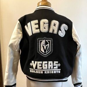 NWT Vegas Golden Knights Varsity Rhinestone Jacket Wm S